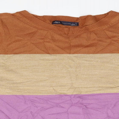 Womens UK Size 10 Marks and Spencer Multicoloured Pullover Jumper