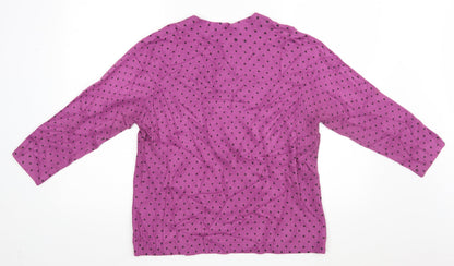 Womens UK Size L Touch Pink Pullover Jumper