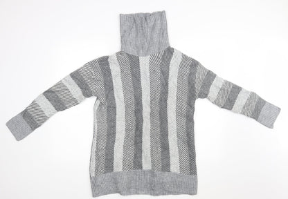 Womens UK Size M Papaya Grey Pullover Jumper