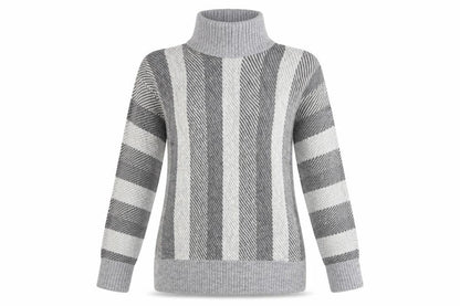 Womens UK Size M Papaya Grey Pullover Jumper