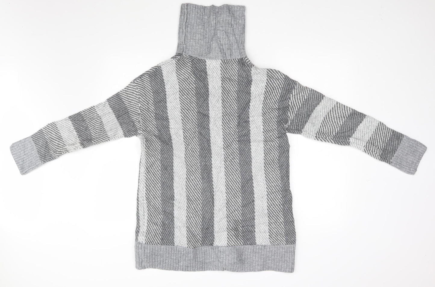 Womens UK Size M Papaya Grey Pullover Jumper