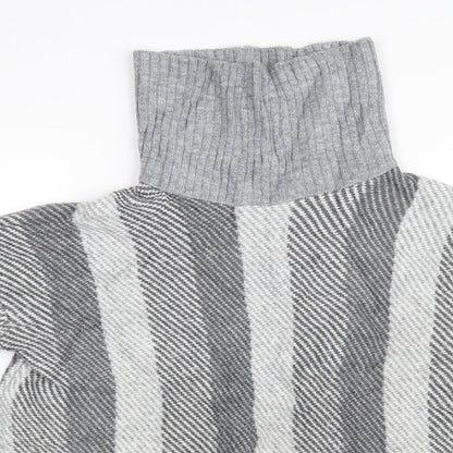 Womens UK Size M Papaya Grey Pullover Jumper