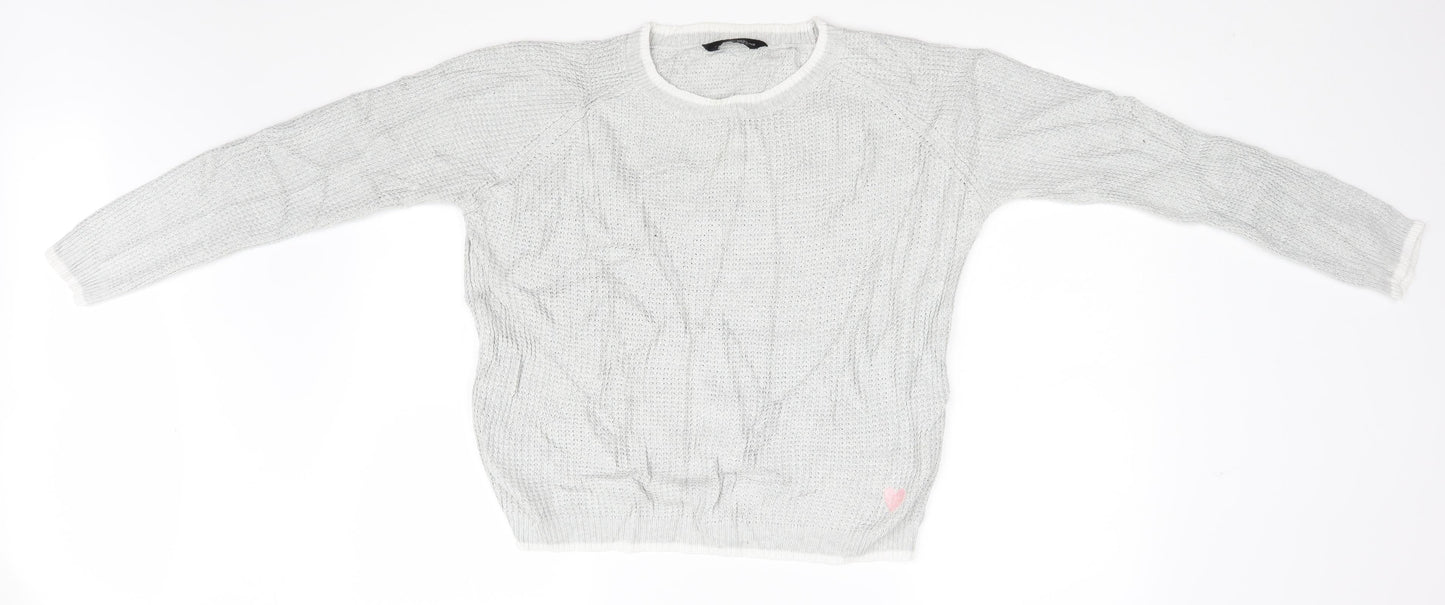 Womens UK Size 12 Dorothy Perkins Grey Pullover Jumper