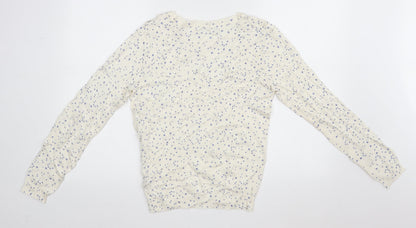 Womens UK Size 10 Marks and Spencer White Pullover Jumper