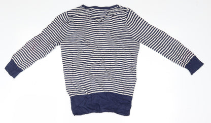 Womens UK Size 10 Debenhams Blue Pullover Jumper