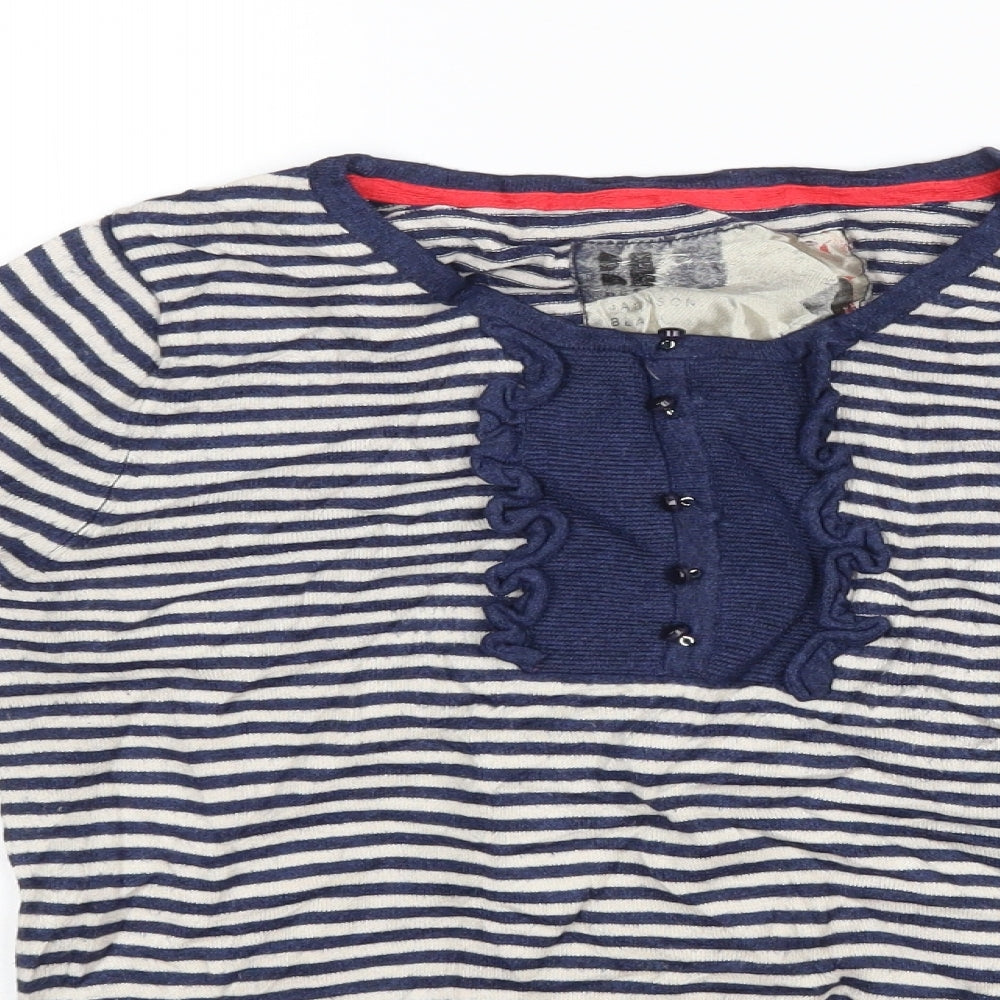 Womens UK Size 10 Debenhams Blue Pullover Jumper