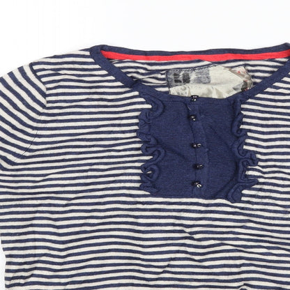 Womens UK Size 10 Debenhams Blue Pullover Jumper