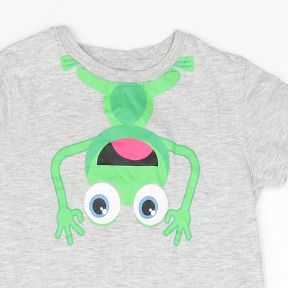 Pep & Co. Boys Grey   Basic T-Shirt Size 2-3 Years  - Frog