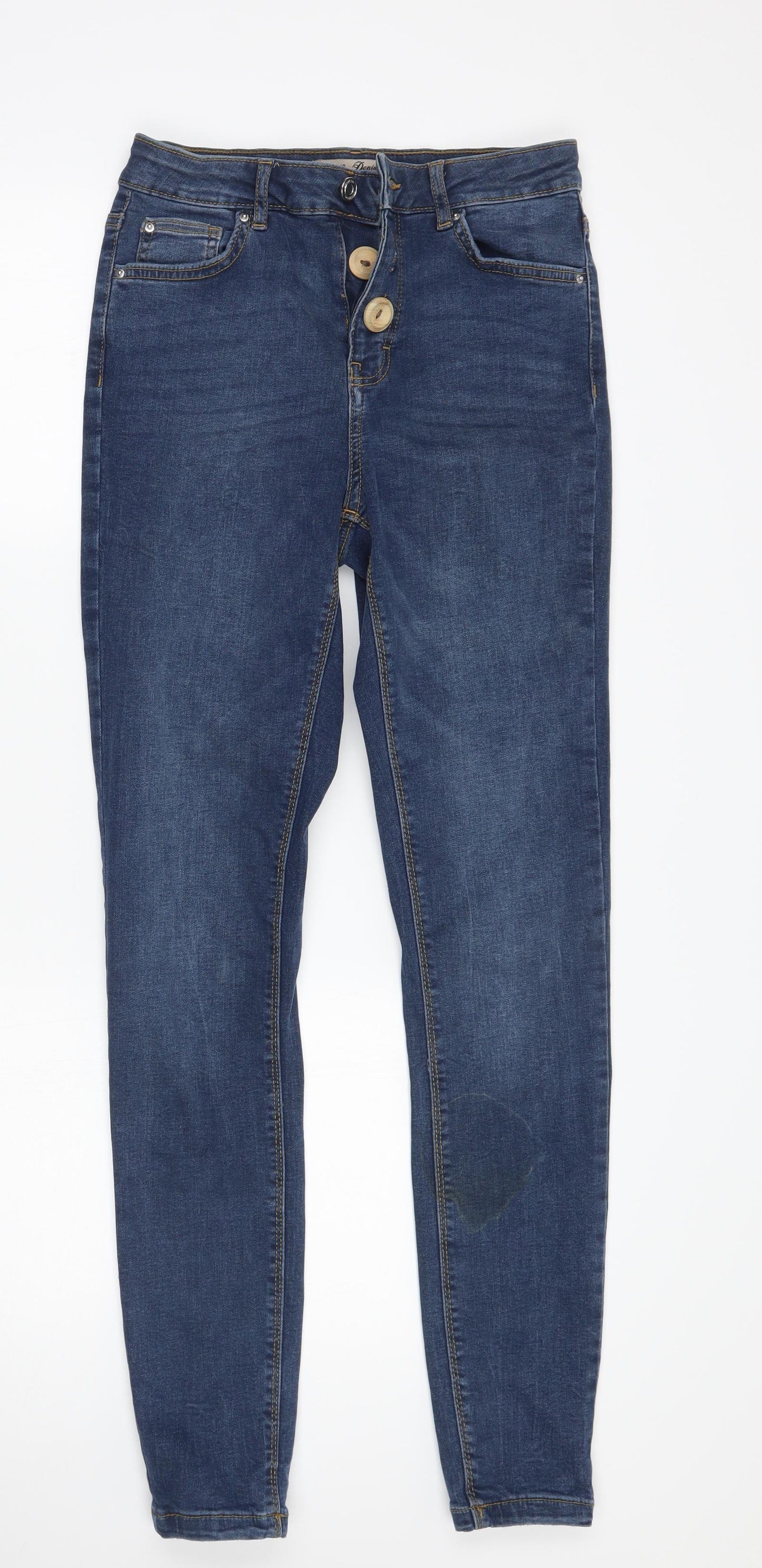 Denim co Womens Blue   Skinny Jeans Size 10 L29 in