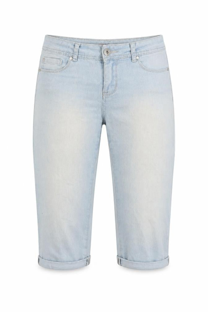 Womens UK Size 10 Denim & Co. Regular Fit Cropped Blue Jeans