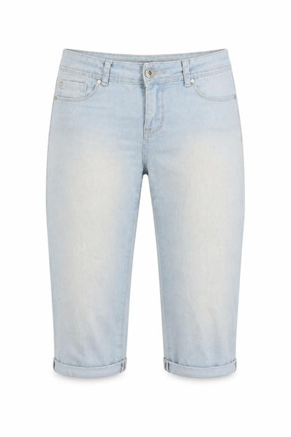 Womens UK Size 10 Denim & Co. Regular Fit Cropped Blue Jeans