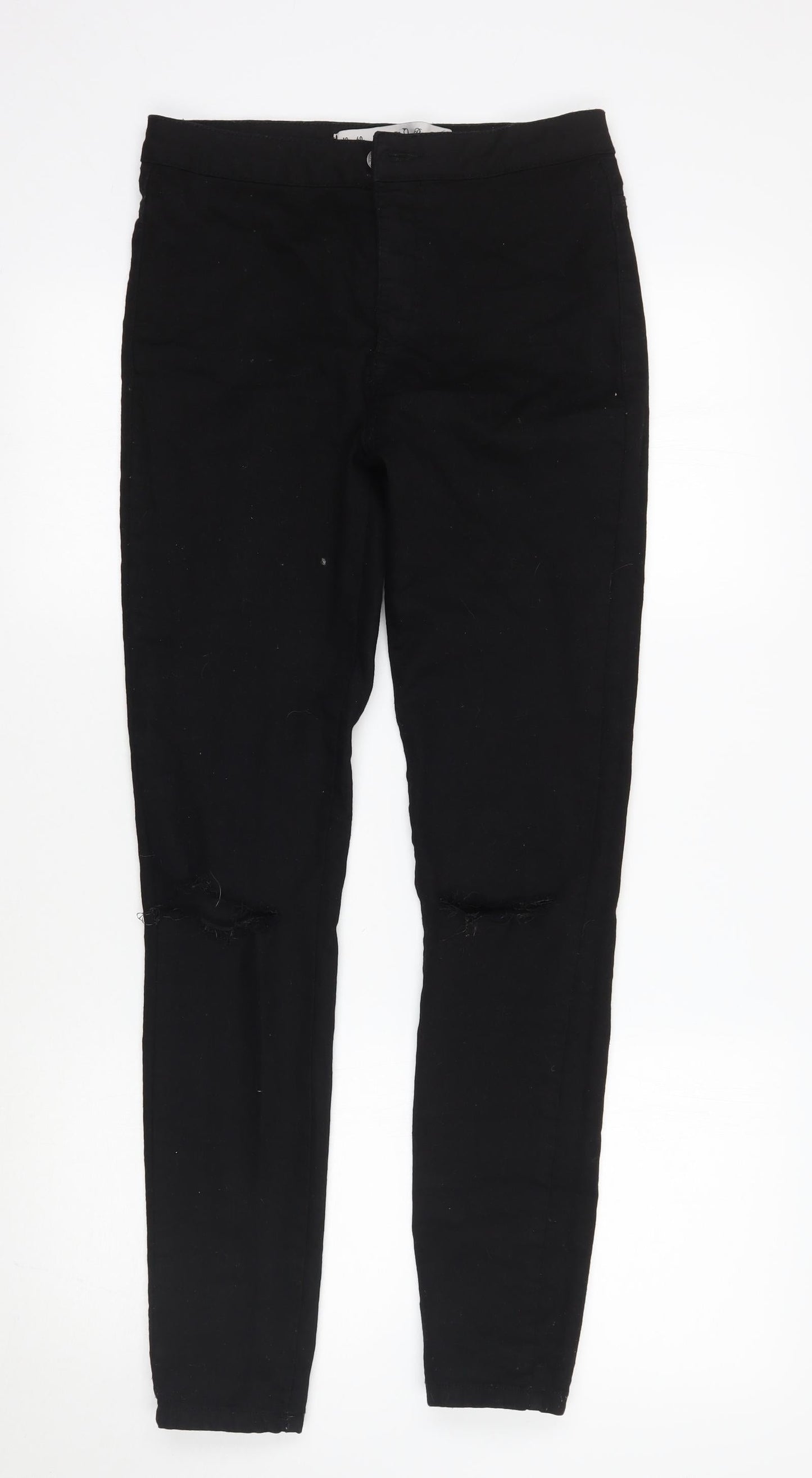 Denim & Co. Womens Black   Skinny Jeans Size 12 L29 in