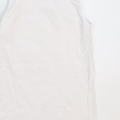 H&M Girls White   Basic Tank Size 7-8 Years