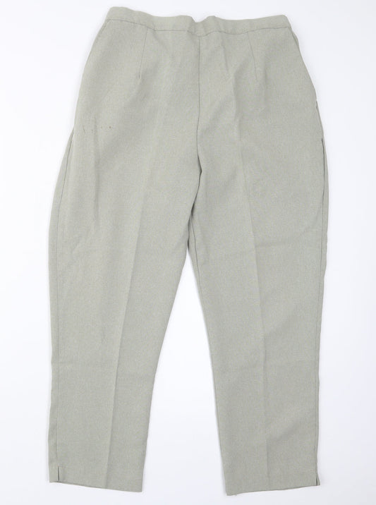 Womens UK Size 29 in Preworn Regular Fit  Green Trousers