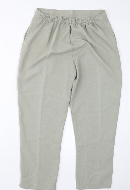 Womens UK Size 29 in Preworn Regular Fit  Green Trousers