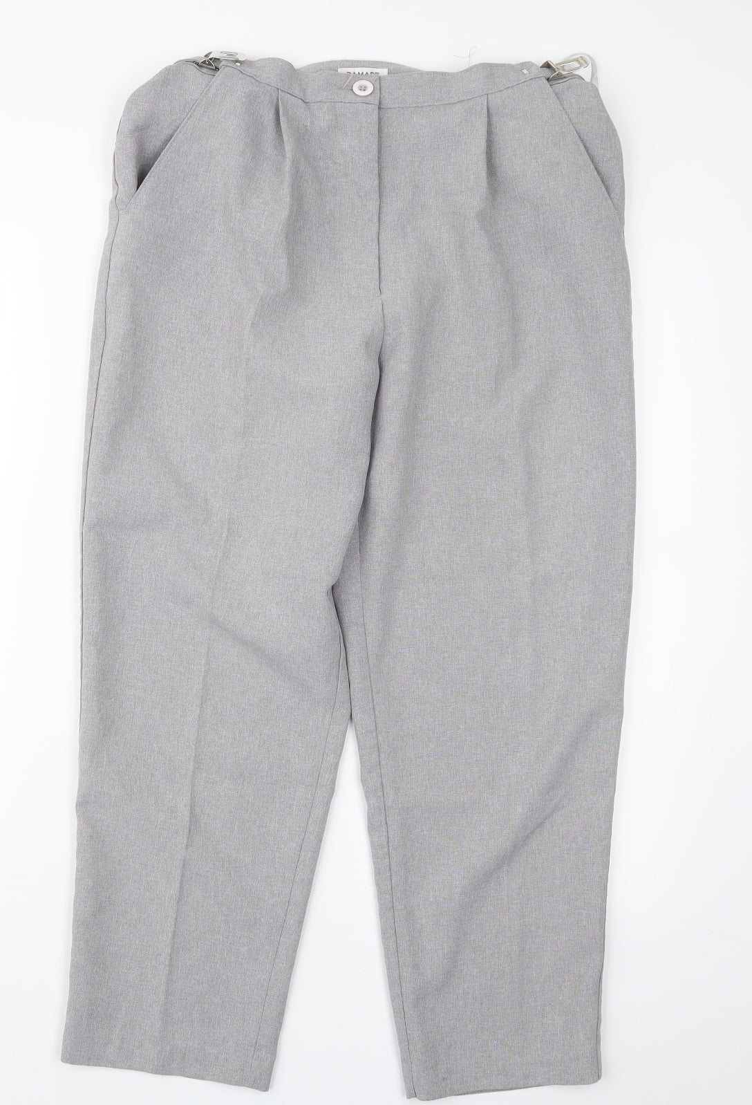 Womens UK Size 12 Damart Regular Fit  Grey Trousers