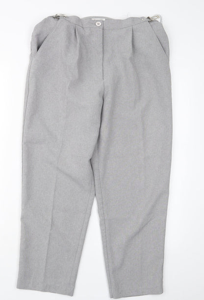 Womens UK Size 12 Damart Regular Fit  Grey Trousers