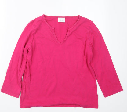 Womens UK Size 14 NEXT Pink Basic T-Shirt
