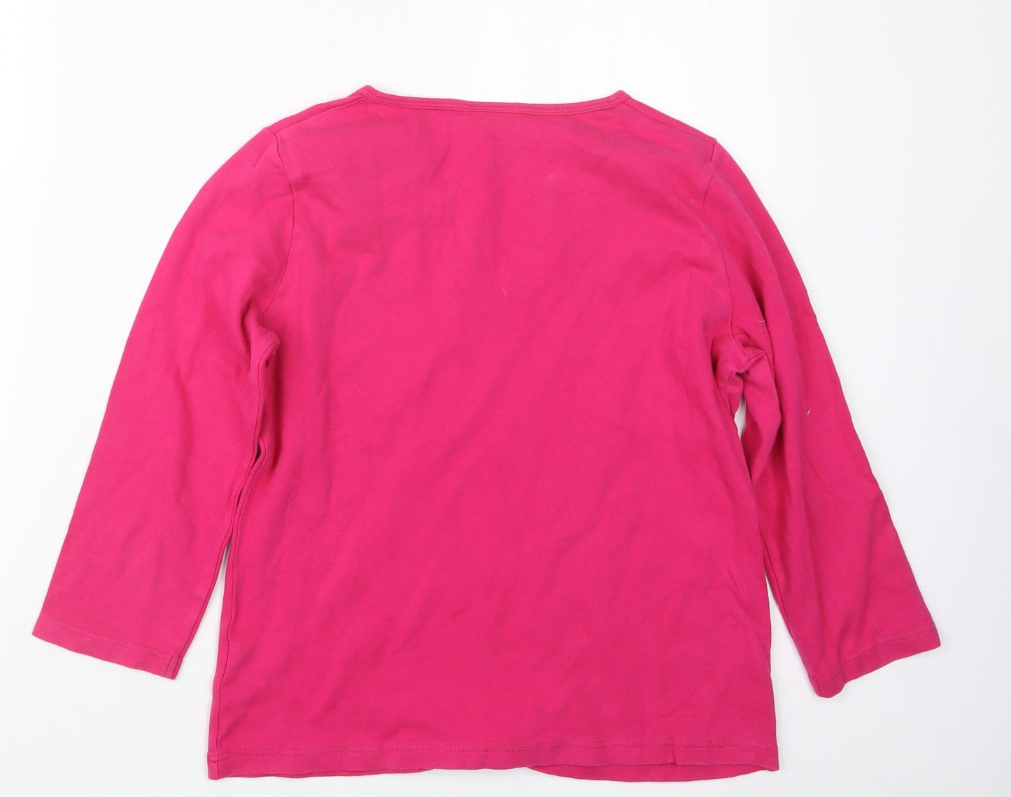 Womens UK Size 14 NEXT Pink Basic T-Shirt