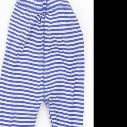 NEXT Boys Blue Striped  Capri Trousers Size 12-18 Months