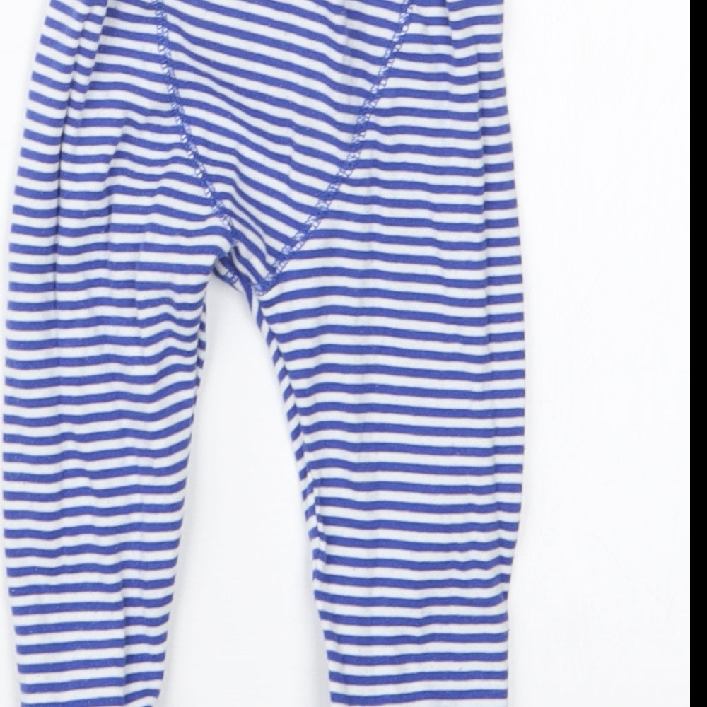 NEXT Boys Blue Striped  Capri Trousers Size 12-18 Months
