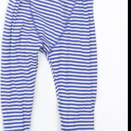 NEXT Boys Blue Striped  Capri Trousers Size 12-18 Months