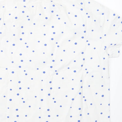 NEXT Girls Blue Polka Dot  Basic T-Shirt Size 10 Years
