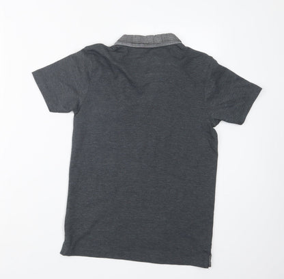 George Boys Grey   Basic Polo Size 10-11 Years