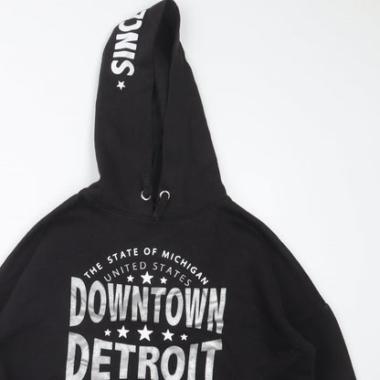 New Look Girls Black   Pullover Hoodie Size 14-15 Years