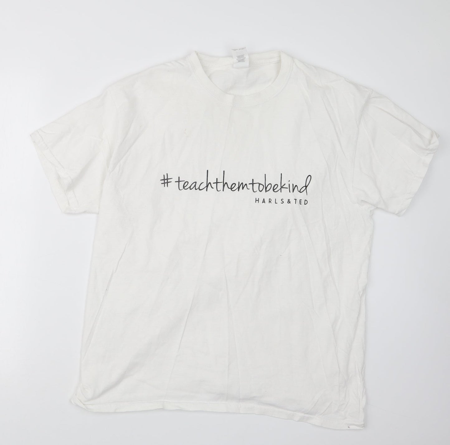 Womens UK Size L Gildan White Basic T-Shirt