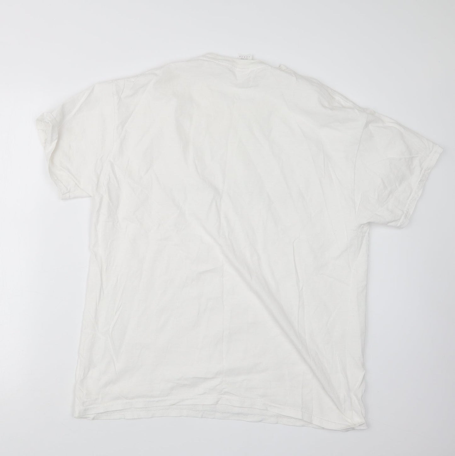 Womens UK Size L Gildan White Basic T-Shirt