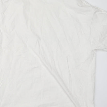 Womens UK Size L Gildan White Basic T-Shirt