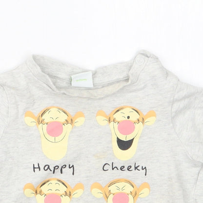 Disney Baby Baby Grey   Basic T-Shirt Size 6-9 Months  - Tigger