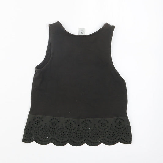 TU Girls Black   Basic Tank Size 5 Years