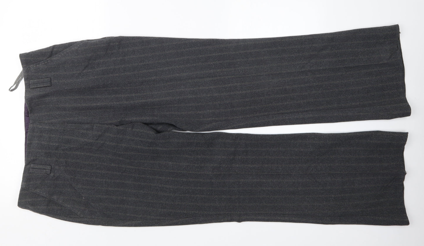 BM Womens Grey   Trousers  Size 14 L28 in