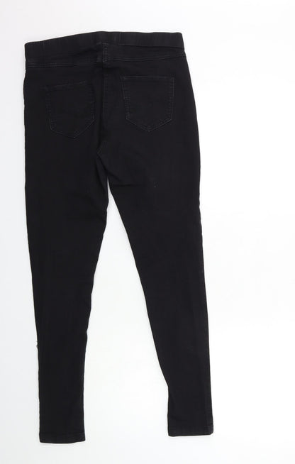 TU Womens Black  Denim Tapered Jeans Size 12 L28 in