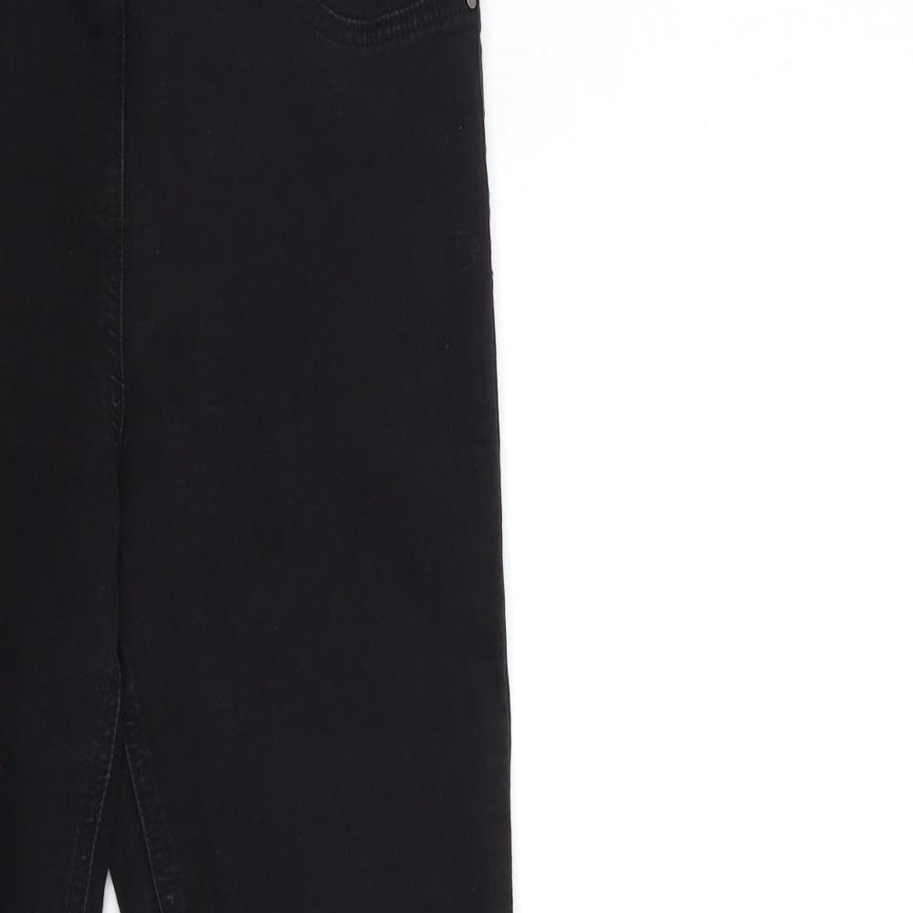 TU Womens Black  Denim Tapered Jeans Size 12 L28 in