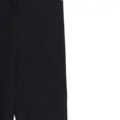 TU Womens Black  Denim Tapered Jeans Size 12 L28 in