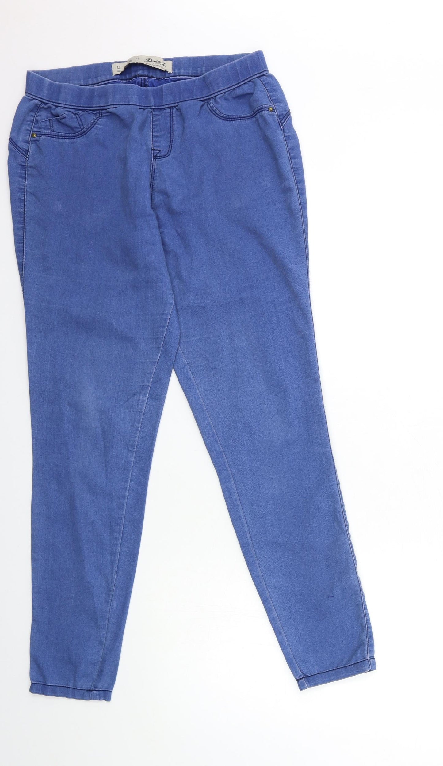 Denim & Co. Womens Blue  Denim Skinny Jeans Size 14 L29 in