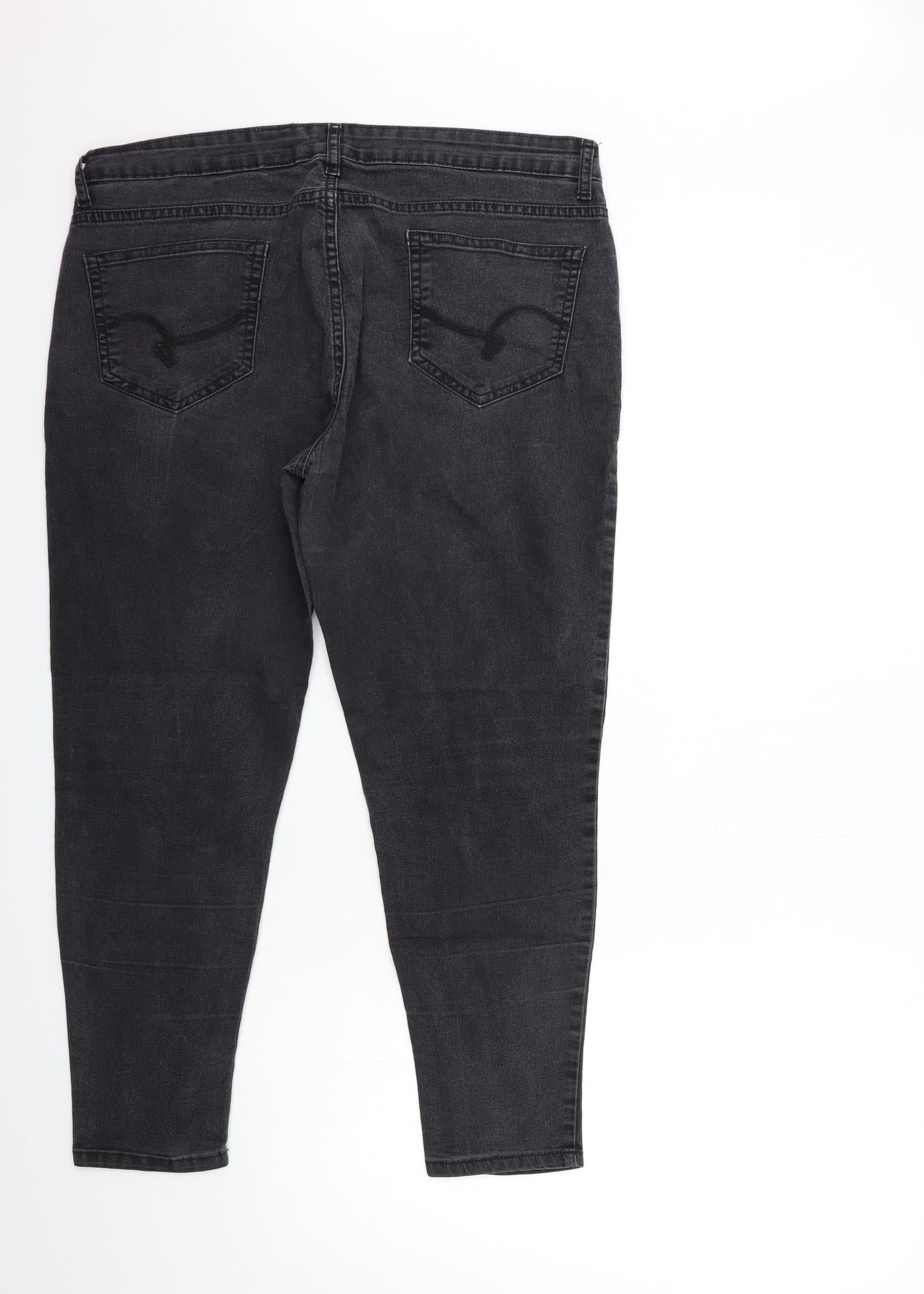 PEOPLE Womens Black  Denim Skinny Jeans Size 8 L25 in