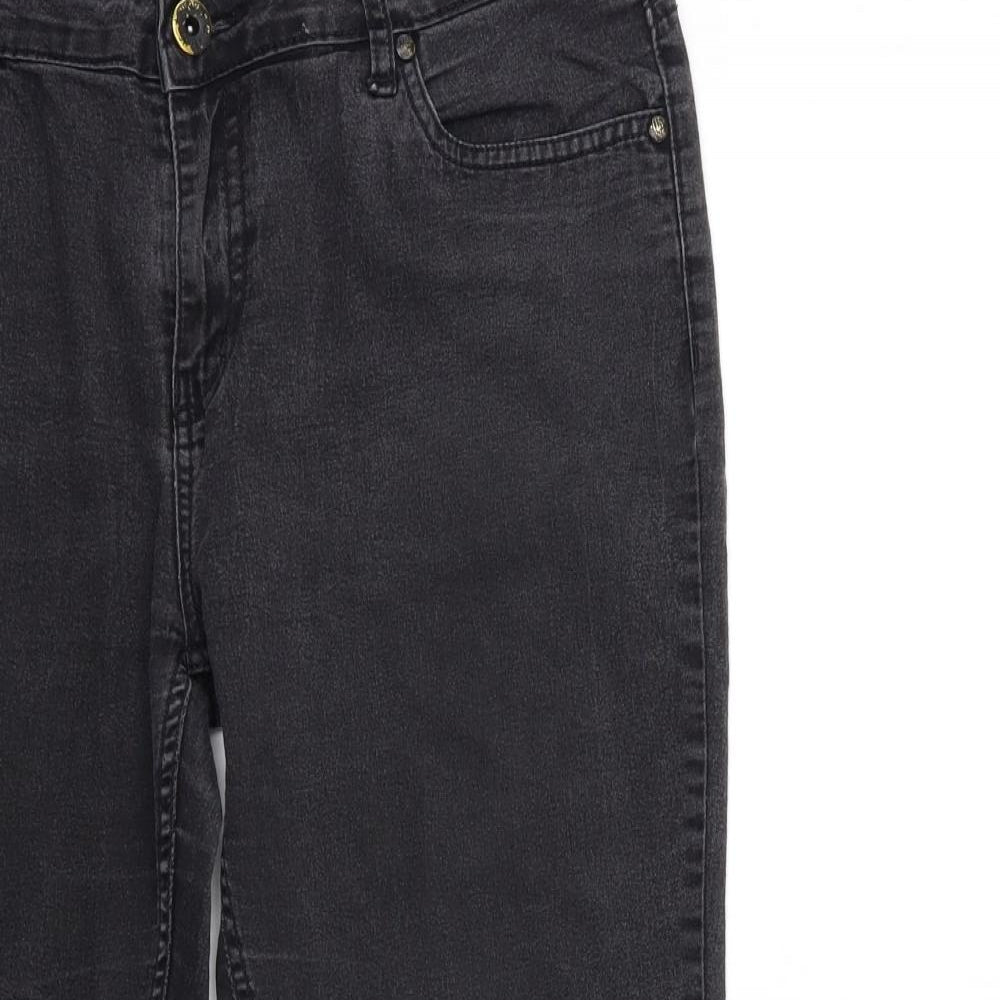 PEOPLE Womens Black  Denim Skinny Jeans Size 8 L25 in