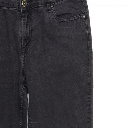 PEOPLE Womens Black  Denim Skinny Jeans Size 8 L25 in