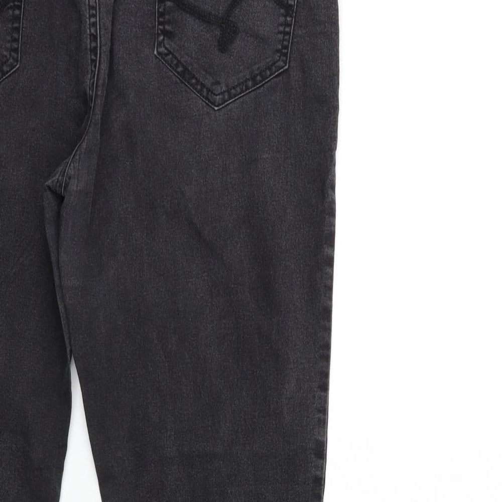 PEOPLE Womens Black  Denim Skinny Jeans Size 8 L25 in