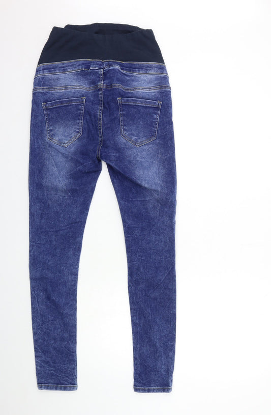 Boohoo Womens Black  Denim Skinny Jeans Size 8 L28 in