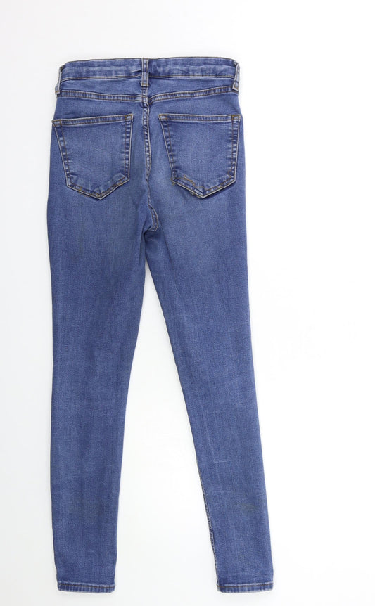 Topshop Womens Blue  Denim Skinny Jeans Size 28 in L27 in