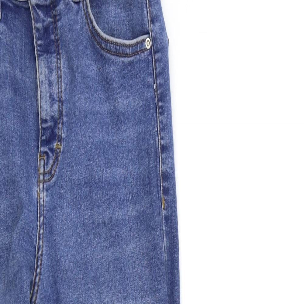 Topshop Womens Blue  Denim Skinny Jeans Size 28 in L27 in