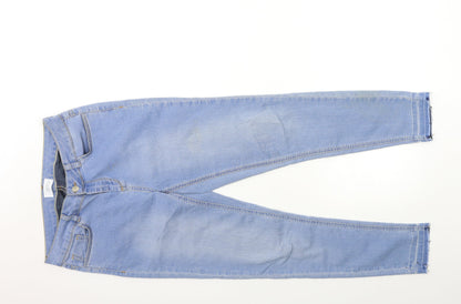 Savioa Womens Blue  Denim Skinny Jeans Size 12 L28 in