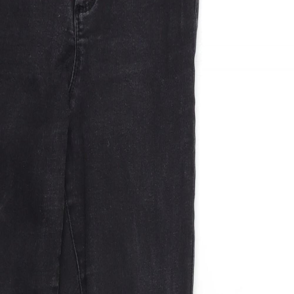 Denim & Co. Womens Grey  Denim Skinny Jeans Size 12 L29 in