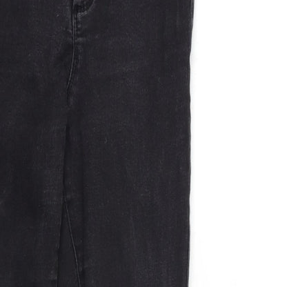 Denim & Co. Womens Grey  Denim Skinny Jeans Size 12 L29 in