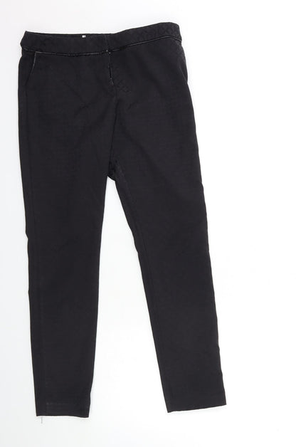 Womens UK Size 10 Papaya Regular Fit  Black Trousers